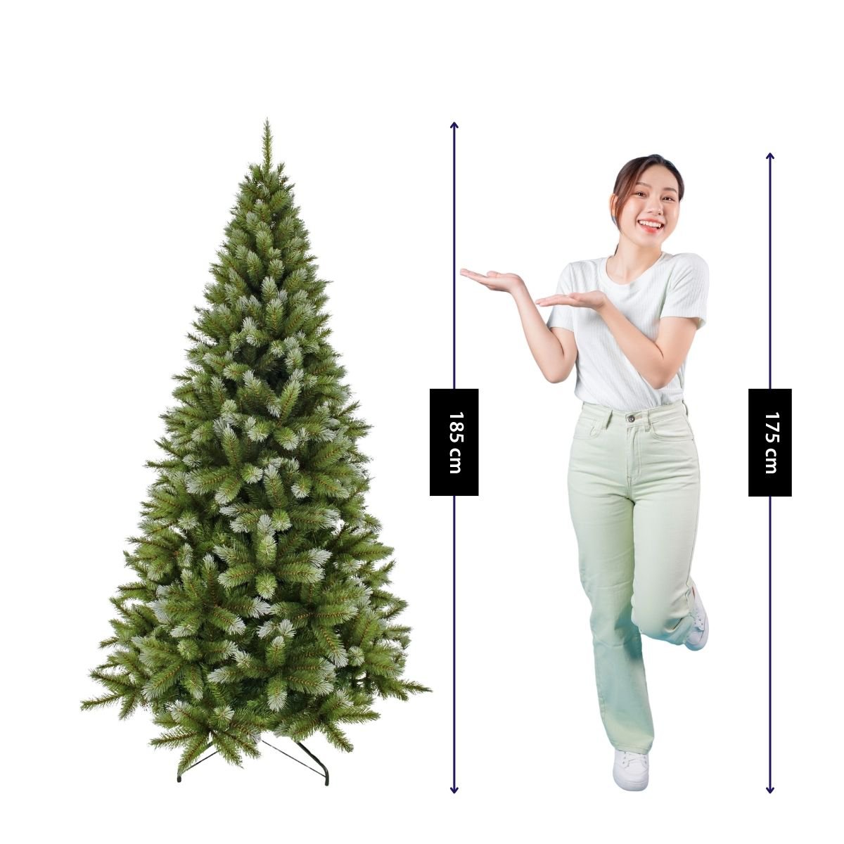 Kunstkerstboom Pittsburgh H185cm Ø102cm Groen