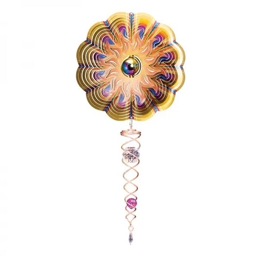 Windspinner Spin Art Sun Gazing Ball Crystal Tail 60cm