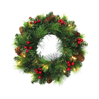 Kerstkrans "Noël" Outdoor met LED Diameter 35cm