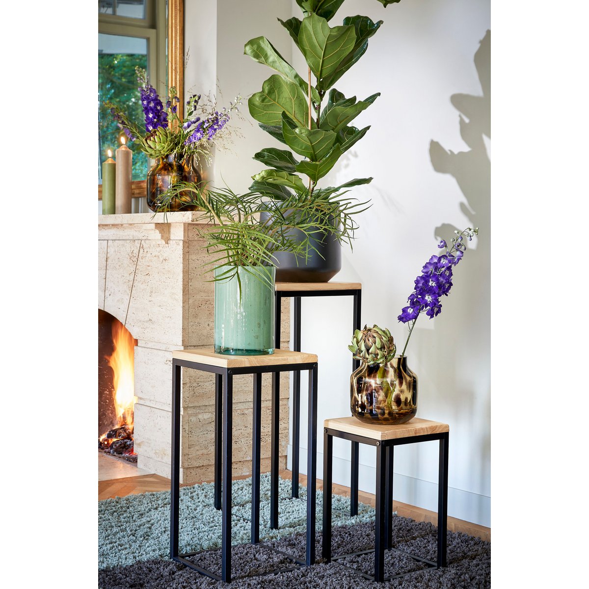 Oskar Plantentafel - L35 x B35 x H81 cm