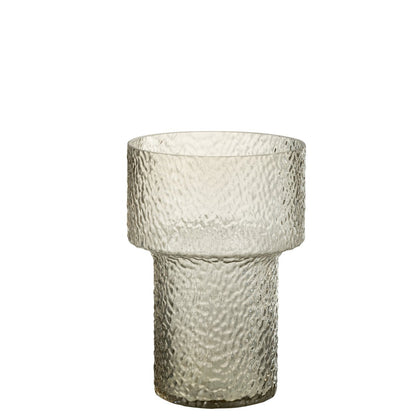 J-Line vaas betty - glas - transparant - small - 30 cm hoog