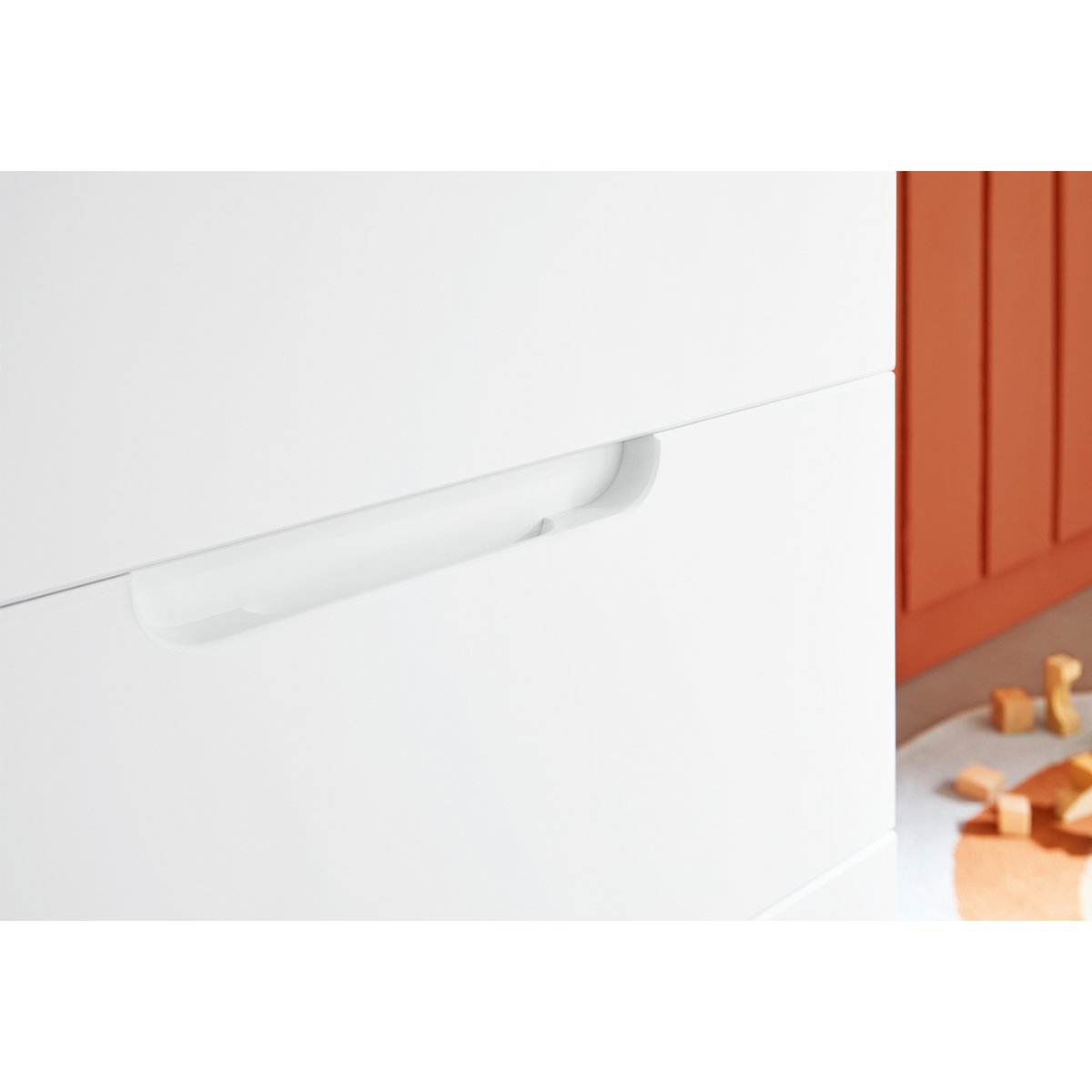 Set 'Brug' breed 3 delen: ledikant, brede commode, 2-deurs kledingkast