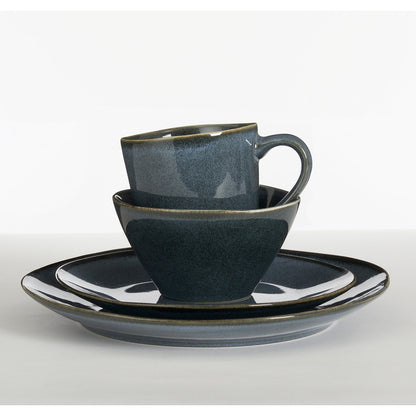 Racco Serviesset 4 Persoons  - Steengoed - Donkergrijs