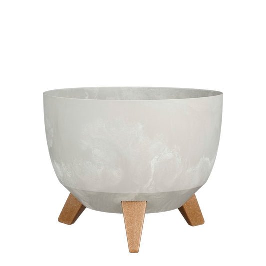 Plantenbak buiten Doppio Grijs Ø29cm H 18,5 cm