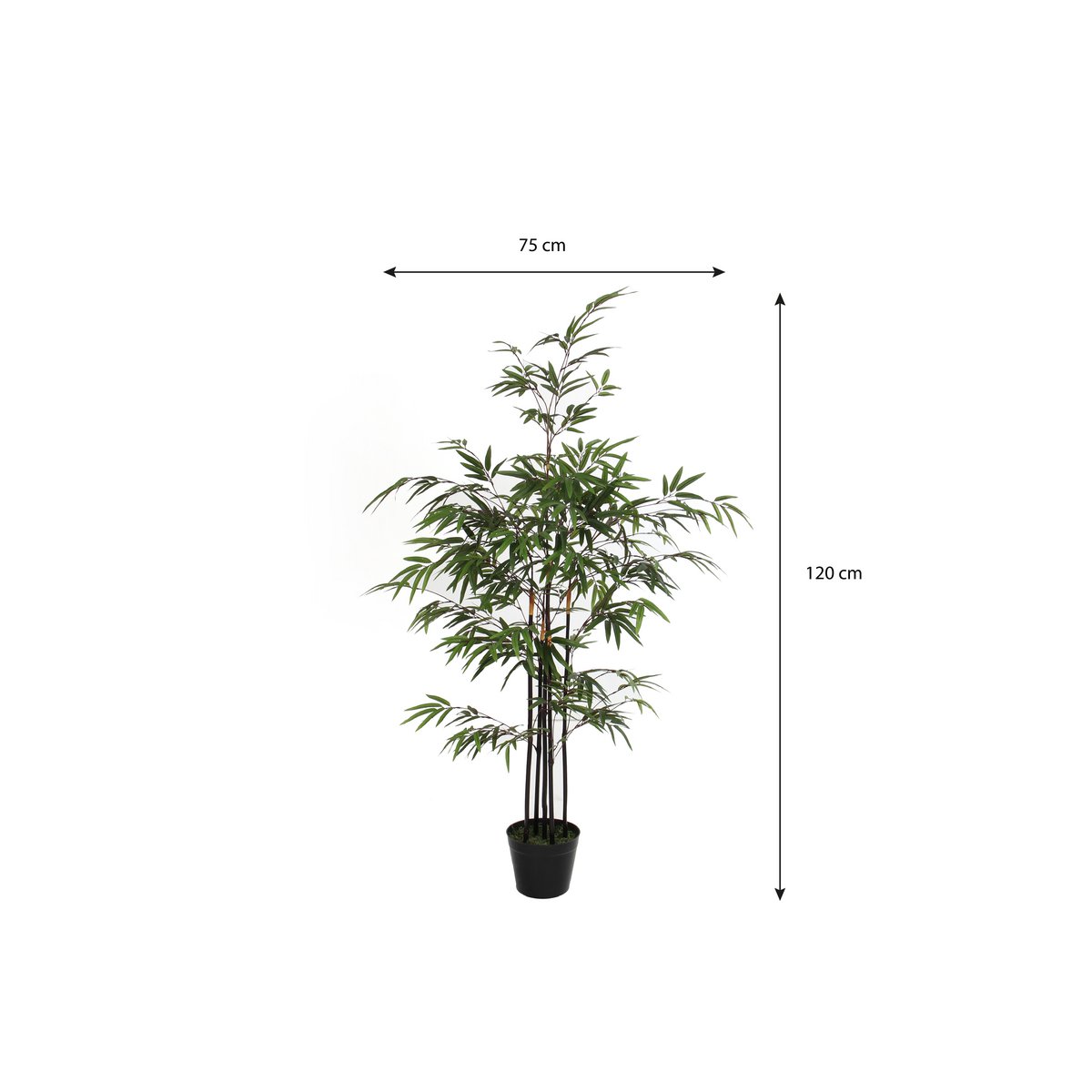 Bamboe Kunstplant - H120 x Ø75 cm - Groen