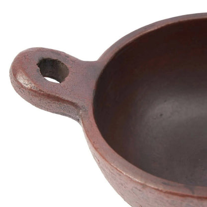 De Etnische Kom met Handvat - Terracotta