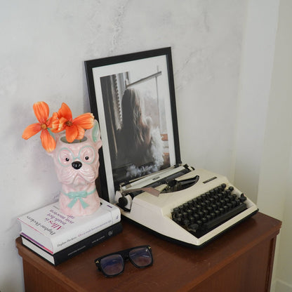 Vaas hond roze/mint