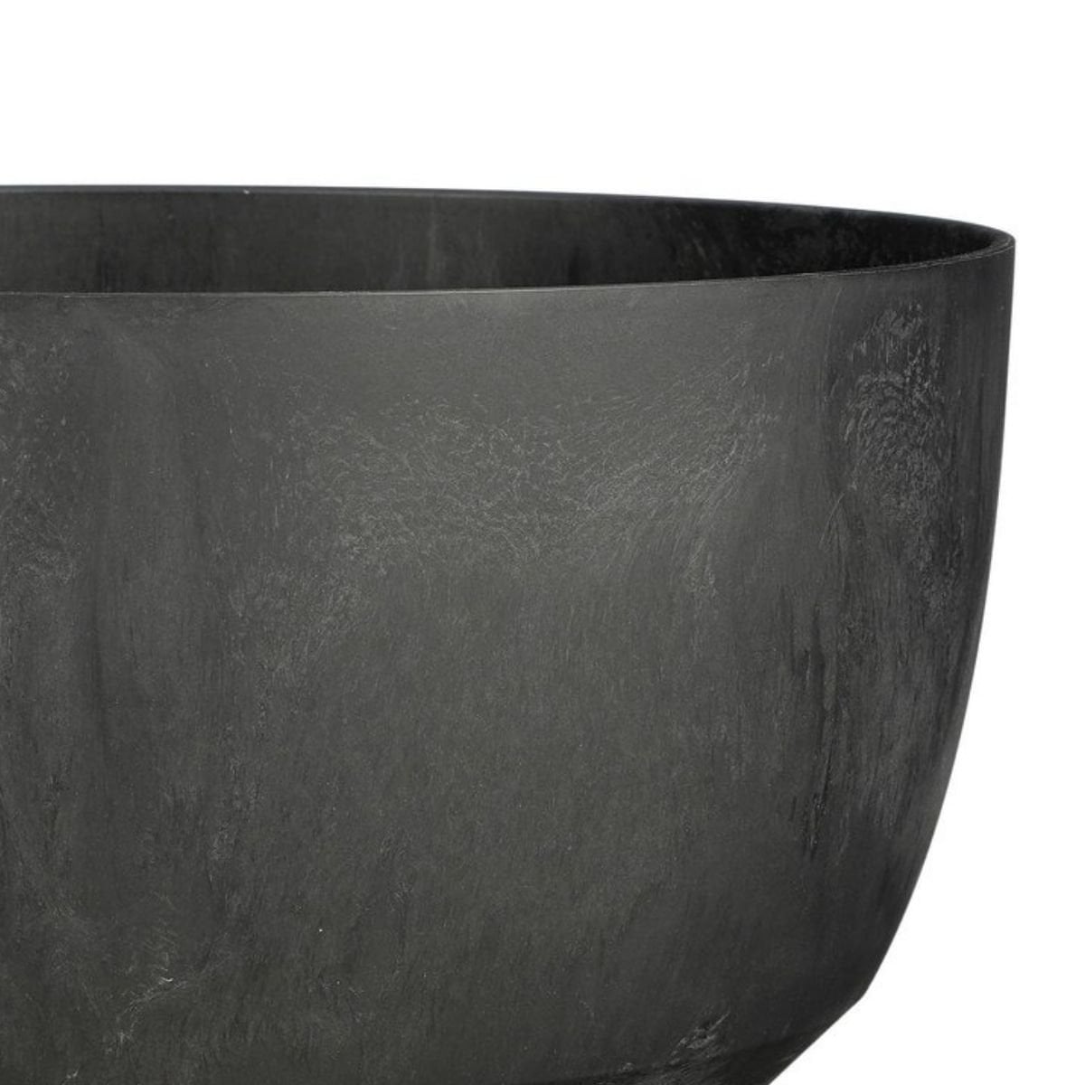 Plantenbak buiten Doppio Zwart Ø40cm H20,5cm