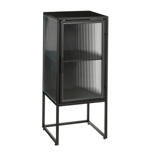 Clifton Opbergkast met Deuren - L38 x B35 x H90 cm - Metaal - Zwart