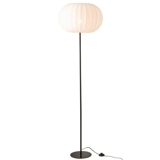 J-Line Staanlamp Lantaarn Metaal/Textiel Wit Large