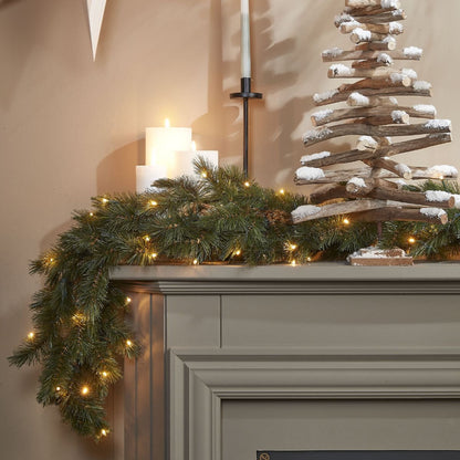 Guirlande Forest frosted 180cm Groen