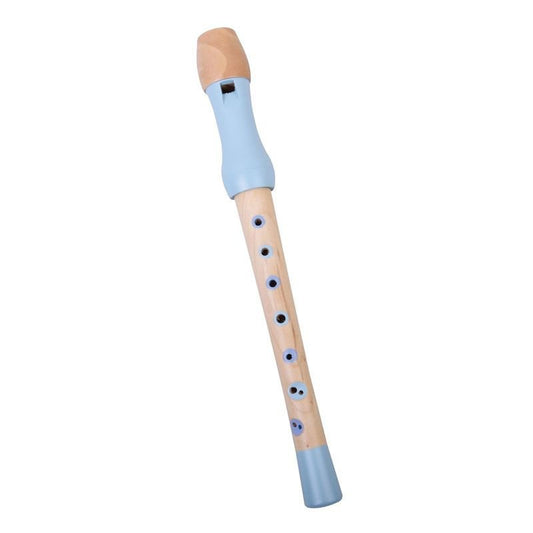 Houten Fluit Jade Blauw