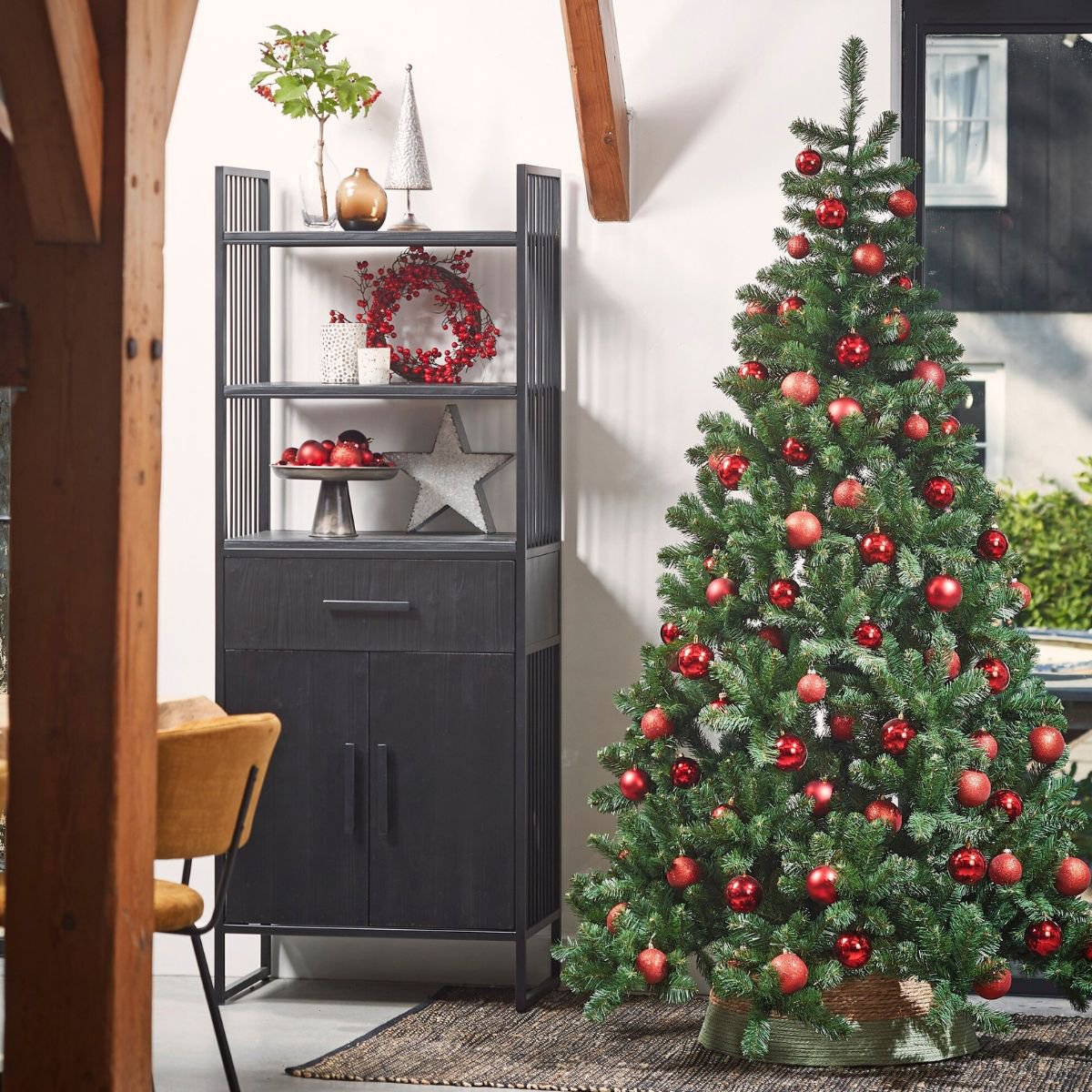 Kunstkerstboom Tuscan H155cm Ø99cm Groen