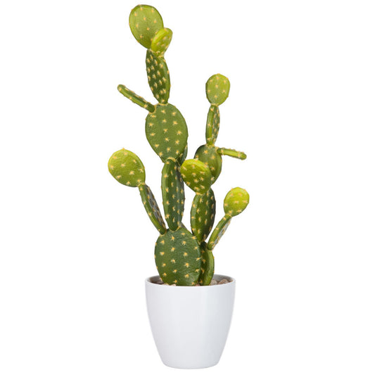 J-Line Vijgcactus Groen/Melamine Wit Large