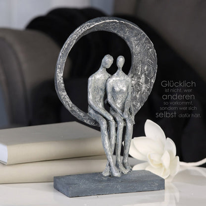 Polysculptuur "Love Place" antiek zilver