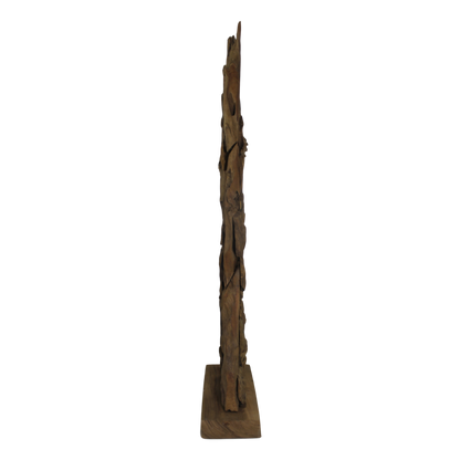 Kamerscherm Root-80x30x215-Naturel-Teak