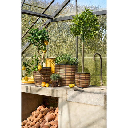Durban Bloempot Buiten - Set van 3 - Gerecycled Plastic
