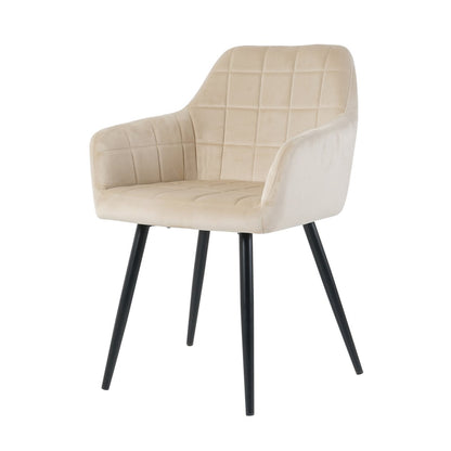Eetkamerstoel, set van 2 beige
