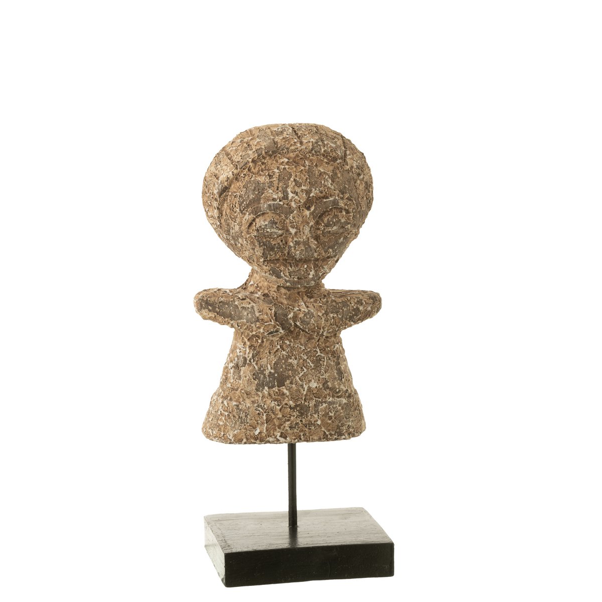 J-Line standbeeld Ying Albasia - hout - naturel - klein