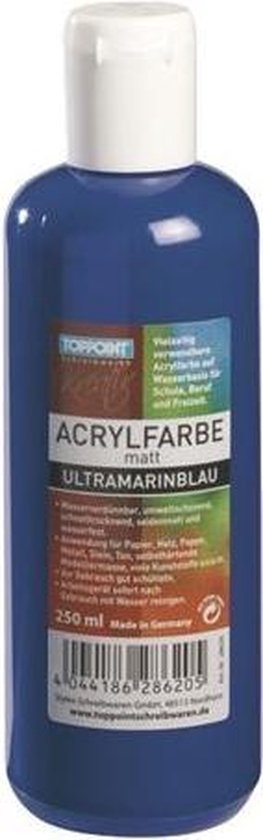 Toppoint Acrylverf Fles 250 ml Blauw