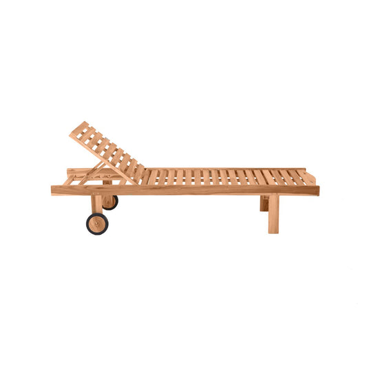 Ligstoel teak