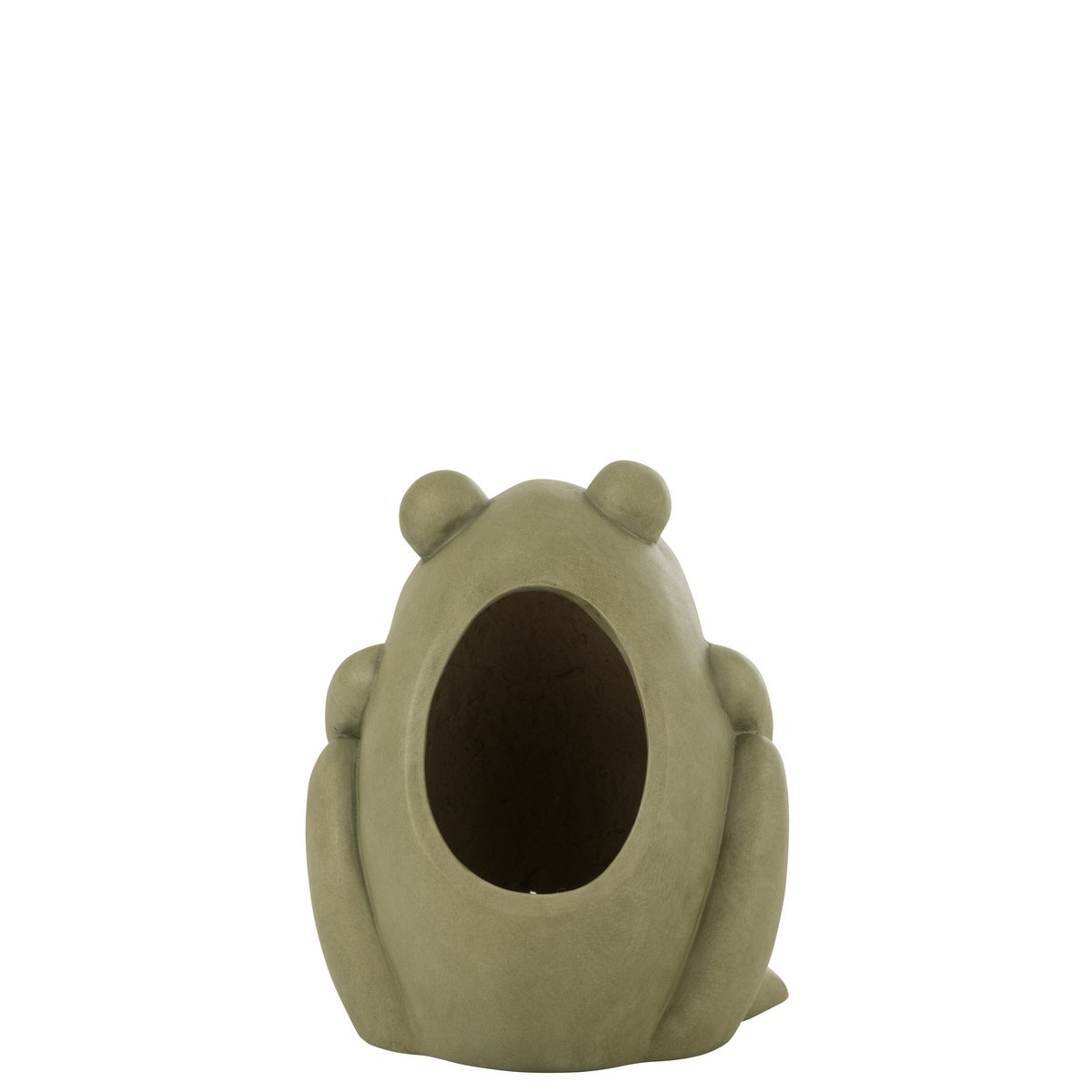 J-Line bloempot Frog - keramiek - groen - large - Ø 27 cm