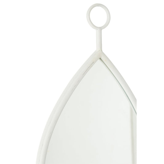 J -Line Spiegel Drop - Glas - Wit - Small - 30,5 x 53,5 cm