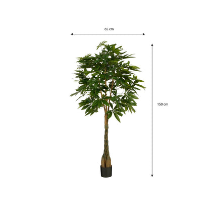 Pachira Kunstplant - H150 x Ø65 cm - Groen