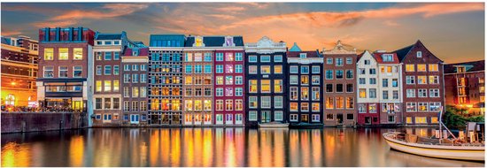 Clementoni High Quality Collection Panorama Puzzel Bright Amsterdam 1000 Stukjes