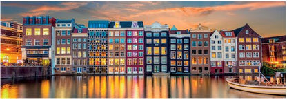 Clementoni High Quality Collection Panorama Puzzel Bright Amsterdam 1000 Stukjes