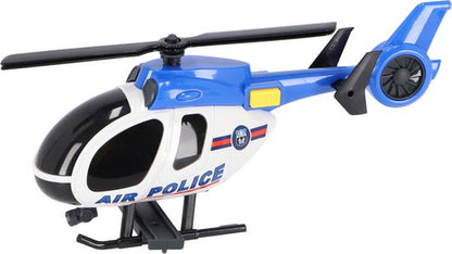 Rapid Wheels Autotransporter Politie + Auto en Helikopter + Licht en Geluid