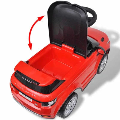 Loopauto Land Rover met muziek