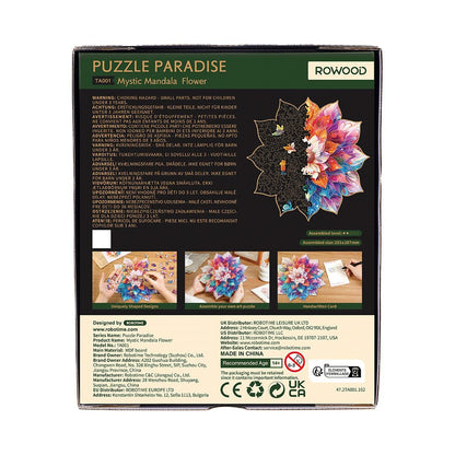 Houten Legpuzzel Mystic Mandala Bloem