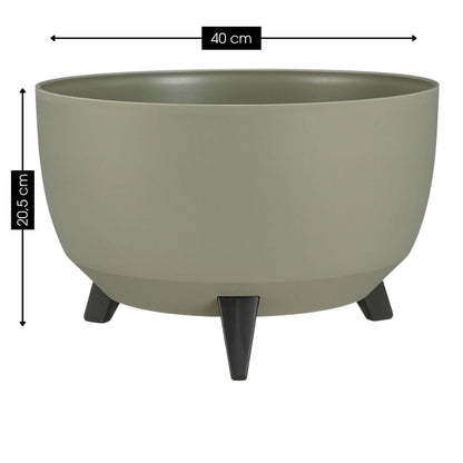 Plantenbak buiten Doppio Lichtgroen Ø40cm H20,5cm