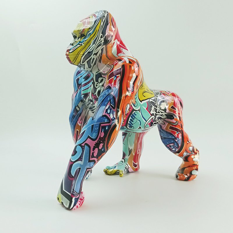 Kleurrijke Gorilla 29x16x27,5cm