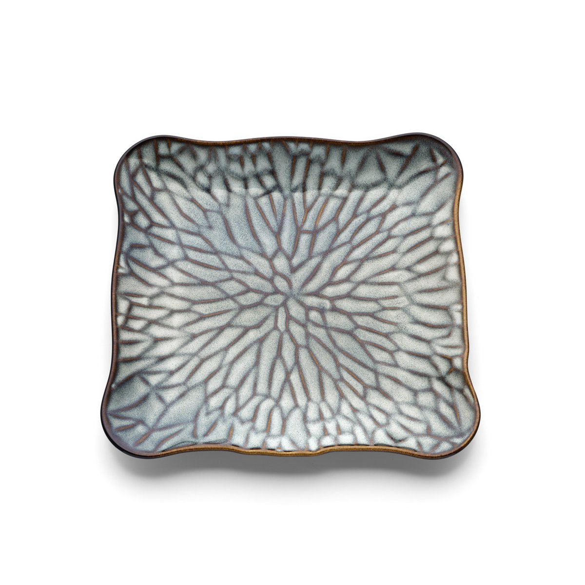 Het Lotus Ice Square Bord - Grijs Bruin - L