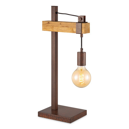 Metalen Tafellamp - Roest - 15 x 26 x 55cm