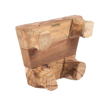 Dienblad - naturel teak