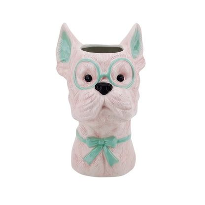 Vaas hond roze/mint