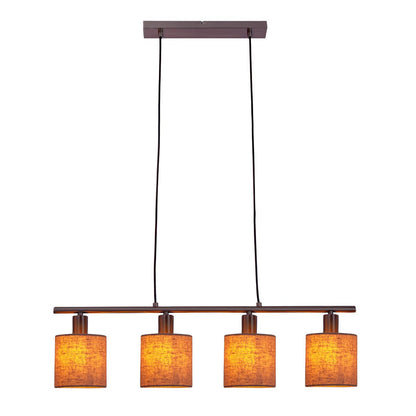 Hanglamp "Maron" 4 spots lengte 71,5 cm Grijs