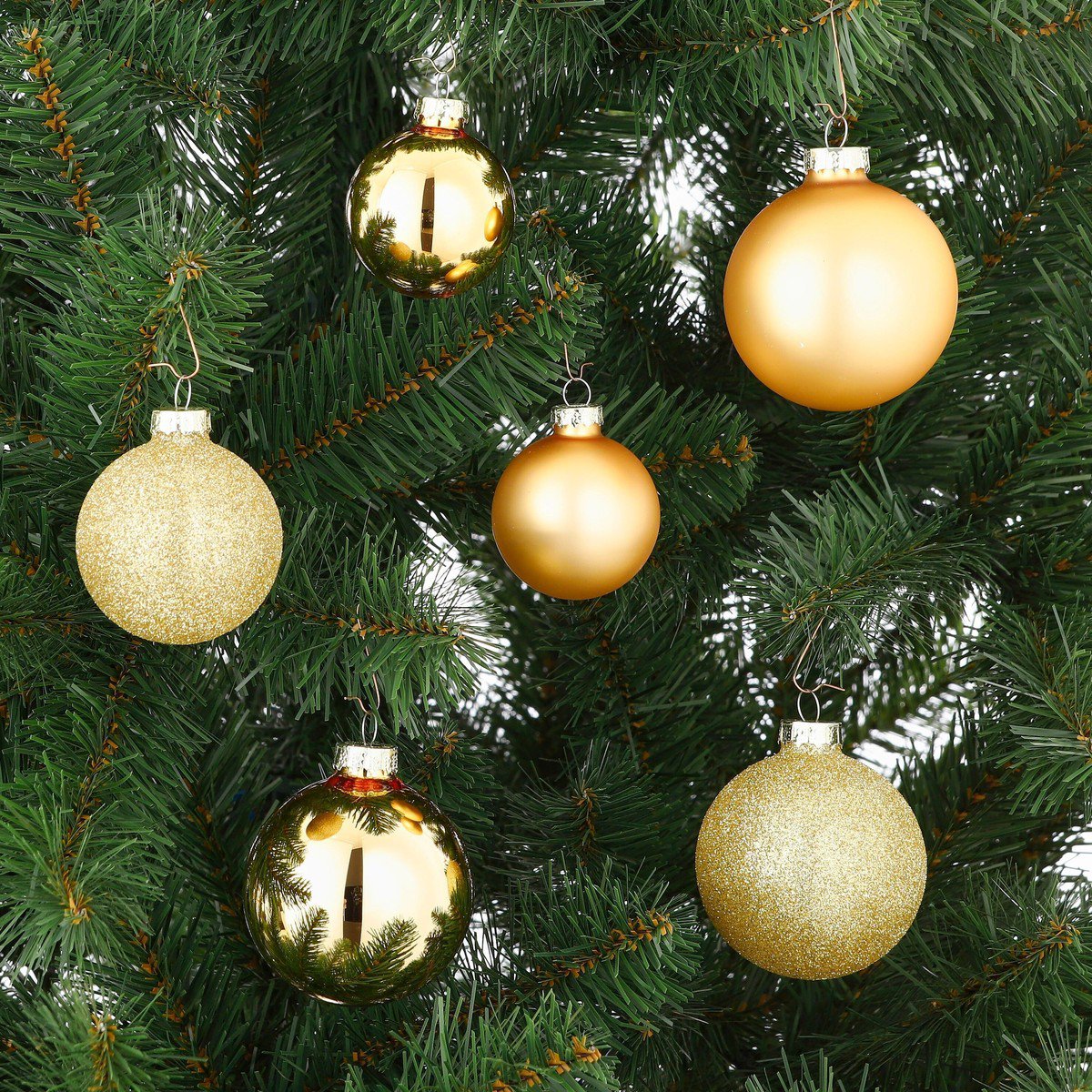 Kerstbal set 26 Glass baubles Goud