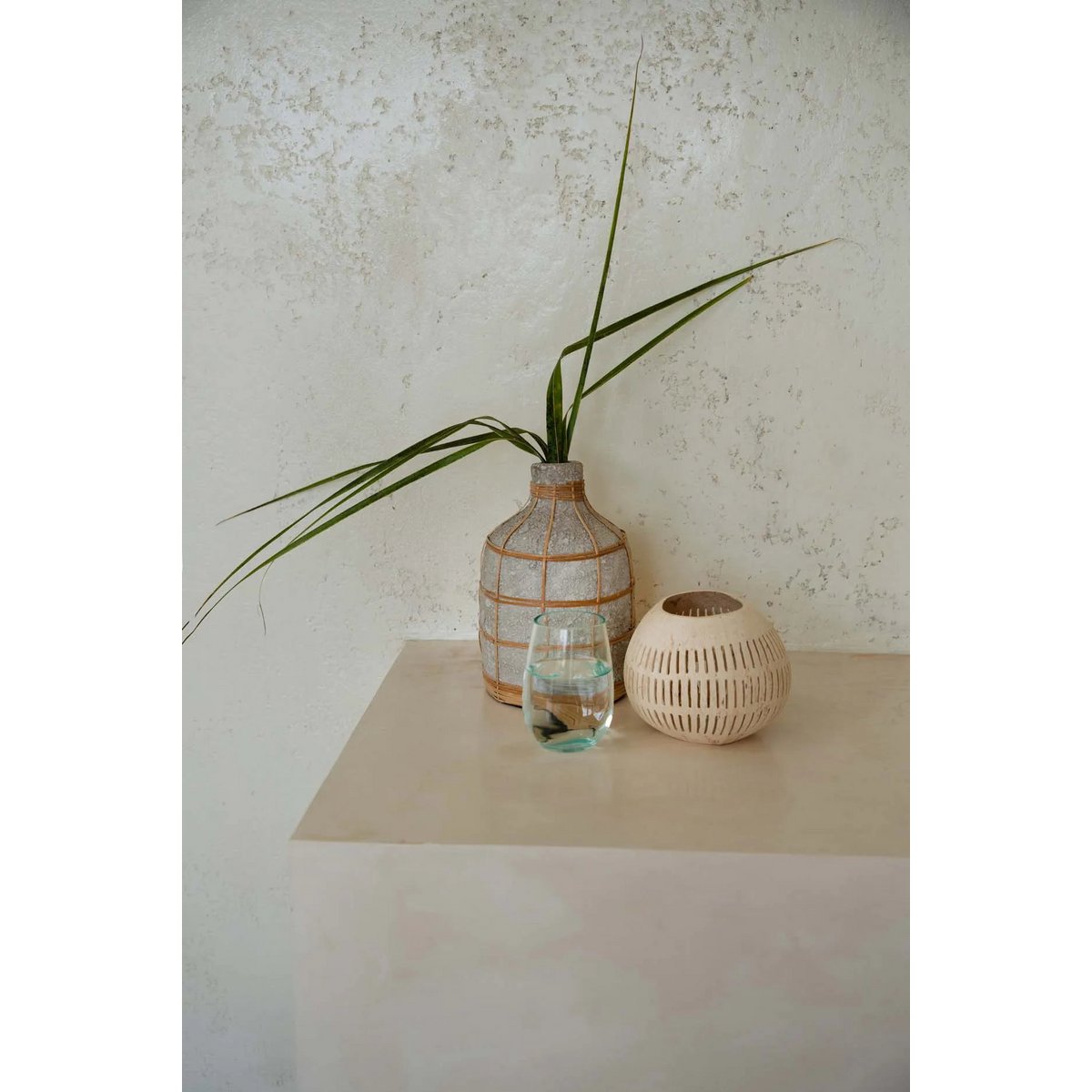 Whoopy Vaas - Beton Naturel - L
