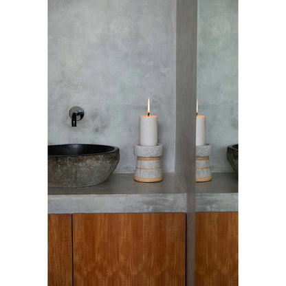 Serene Kaarsenhouder - Beton Naturel - M