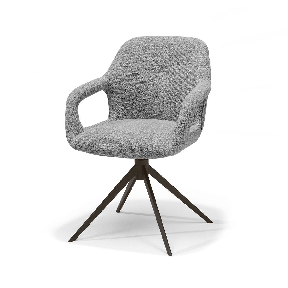 Move armstoel Stof Sahara #455 Grey - Relax functie - frame Anodic Brown