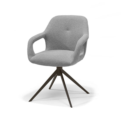 Move armstoel Stof Sahara #455 Grey - Relax functie - frame Anodic Brown