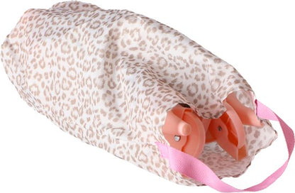 Little Diva Opvouwbare Poppenbedje 41x28x12 cm Roze/Goud