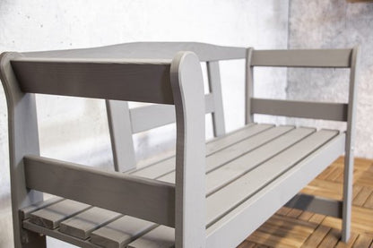Tuinbank FSC grenen hout 113x40x75cm grijs