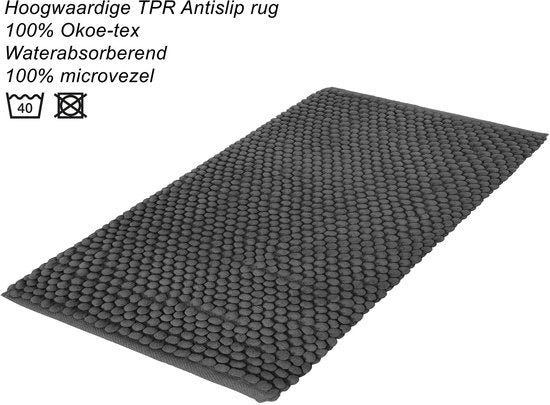 Dutch House Badmat Caorle 60x90 cm Grijs