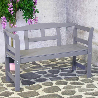 Tuinbank FSC grenen hout 113x40x75cm grijs