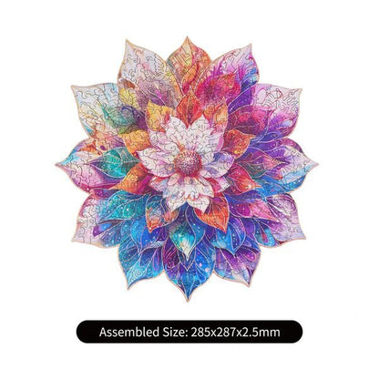 Houten Legpuzzel Mystic Mandala Bloem